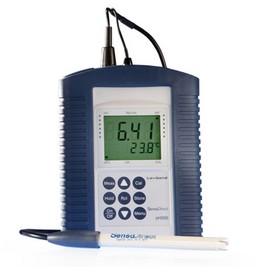 pH200数据型微电脑pH-ORP-℃测定仪